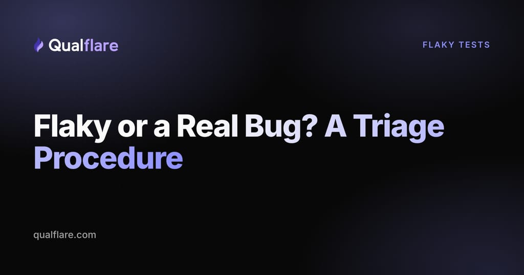 Flaky or a Real Bug? A Triage Procedure