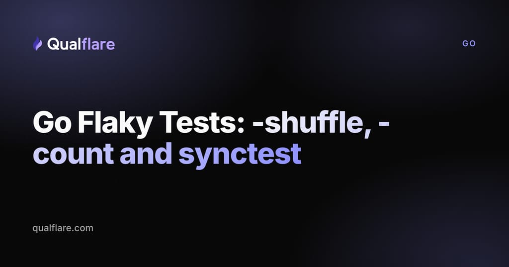 Go Flaky Tests: -shuffle, -count and synctest