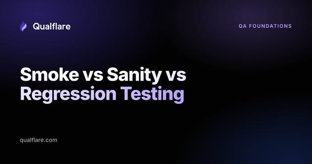 Smoke vs Sanity vs Regression Testing: What's the Difference? (2026)