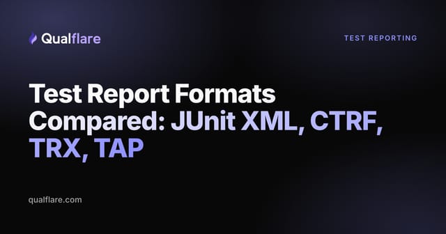 Test Report Formats Compared: JUnit XML, CTRF, TRX, TAP
